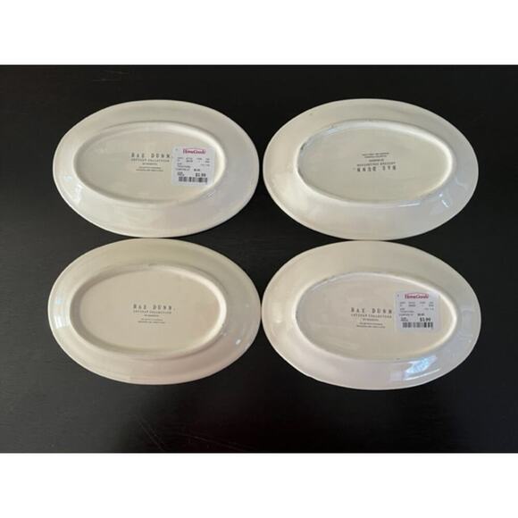 Rae Dunn 2016 Vintage OG Christmas Ovals Set of 4 - Picture 2 of 8